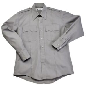 L/S police shirt, 65% polyester, 35% cotton